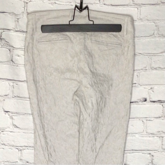 SOHO Apparel Jacquard Light Gray Mid Rise Ankle Jeggings 10 - Picture 6 of 12